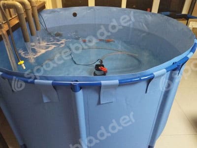 Flexible Collapsible Round Movable KOI Fish Tank 1