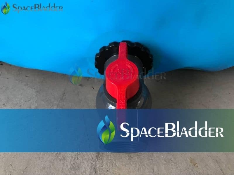 2000l backyard pvc tarpauline fish farming tank outlet valve