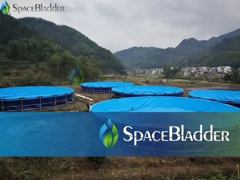 120000l pvc tarpaulin round large fish farming tanks 3